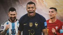 Ilustrasi - Lionel Messi, Kylian Mbappe, Cristiano Ronaldo (Bola.com/Adreanus Titus)