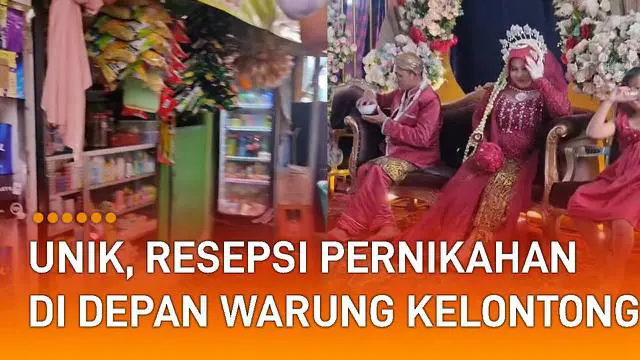 Sebuah resepsi pernikahan unik dan mencuri perhatian netizen kembali hadir.