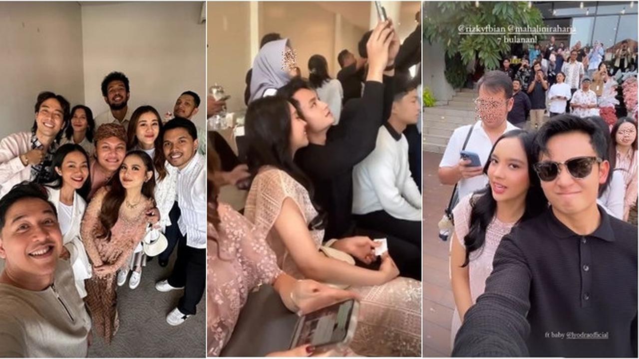 7 Potret Tamu Artis di Tasyakuran 7 Bulanan Mahalini, Lyodra Gandeng Randy Martin