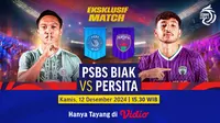 Link Siaran Langsung BRI Liga 1: PSBS Biak vs Persita Pekan Ini di Vidio