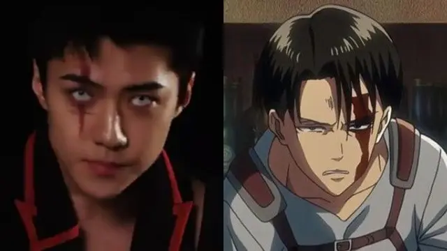 6 Cocoklogi Penampilan Sehun EXO Mirip Levi Ackerman dalam Anime Attack On Titan