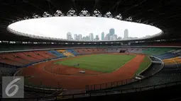 Suasana Stadion Gelora Bung Karno, Jakarta, Rabu (18/5/2016). Rencananya, Stadion GBK akan mulai direnovasi pada Juni mendatang terkait persiapan pelaksanaan Asian Games 2018 dan selama renovasi akan ditutup untuk umum. (Liputan6.com/Helmi Fithriansyah)