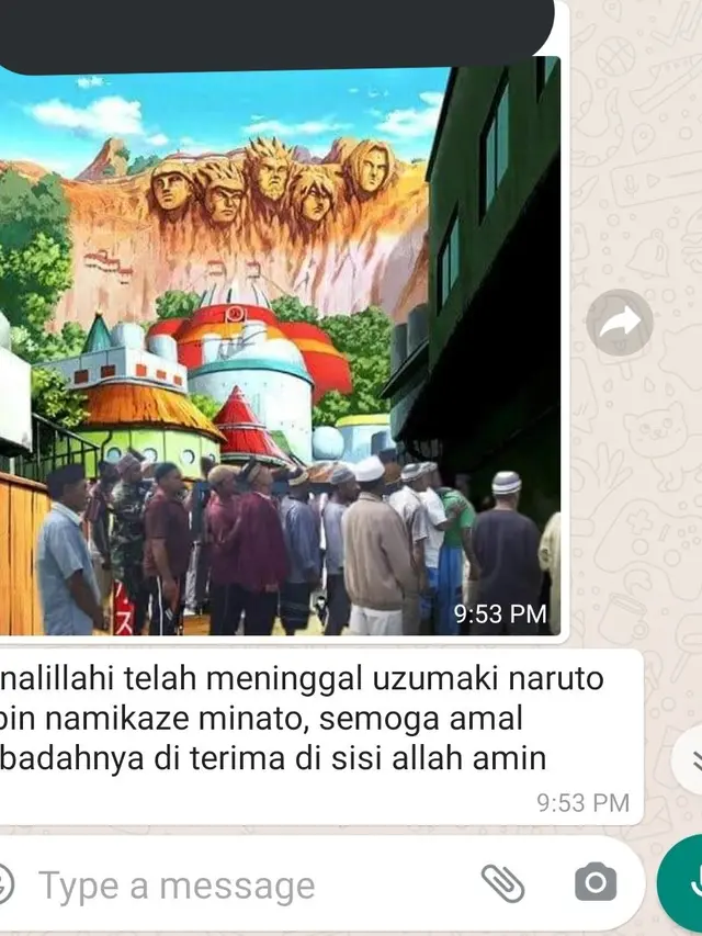 Heboh Naruto Mati, Ini 7 Meme Orang Melayat di Desa Konoha