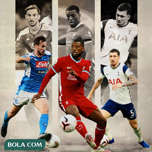 Ilustrasi - Fabian Ruiz, Georginio Wijnaldum, Pierre-Emile Hojbjerg