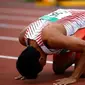 Rebut medali emas di kejuaraan dunia, kondisi rumah Lalu Muhammad Zohri menarik perhatian masyarakat Indonesia. (Twitter IAAF)