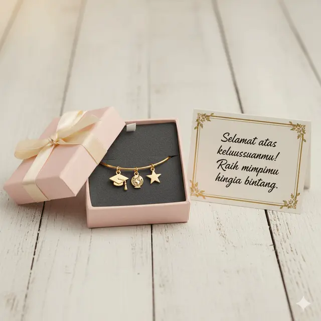 Gelang Emas untuk Hadiah Kelulusan yang Elegan. Gemini