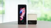 Tampilan Samsung Galaxy Fold3 dan Galaxy Z Flip3. (Foto: Samsung)