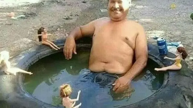6 Aksi Bapak-Bapak Bak Anak Kecil Ini Bikin Senyum, Netizen: Puber Kedua