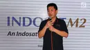 Presdir PT Mediatama Anugrah Citra (NexMedia) Junus Koswara berbicara dalam layanan home IPTV, nexGIG di Jakarta, Selasa (14/8). Layanan ini hadir atas kerja sama GIG dan EMTEK Group (Nexmedia & Skynet) sebagai penyedia konten. (Liputan6.com/Fery Pradolo)