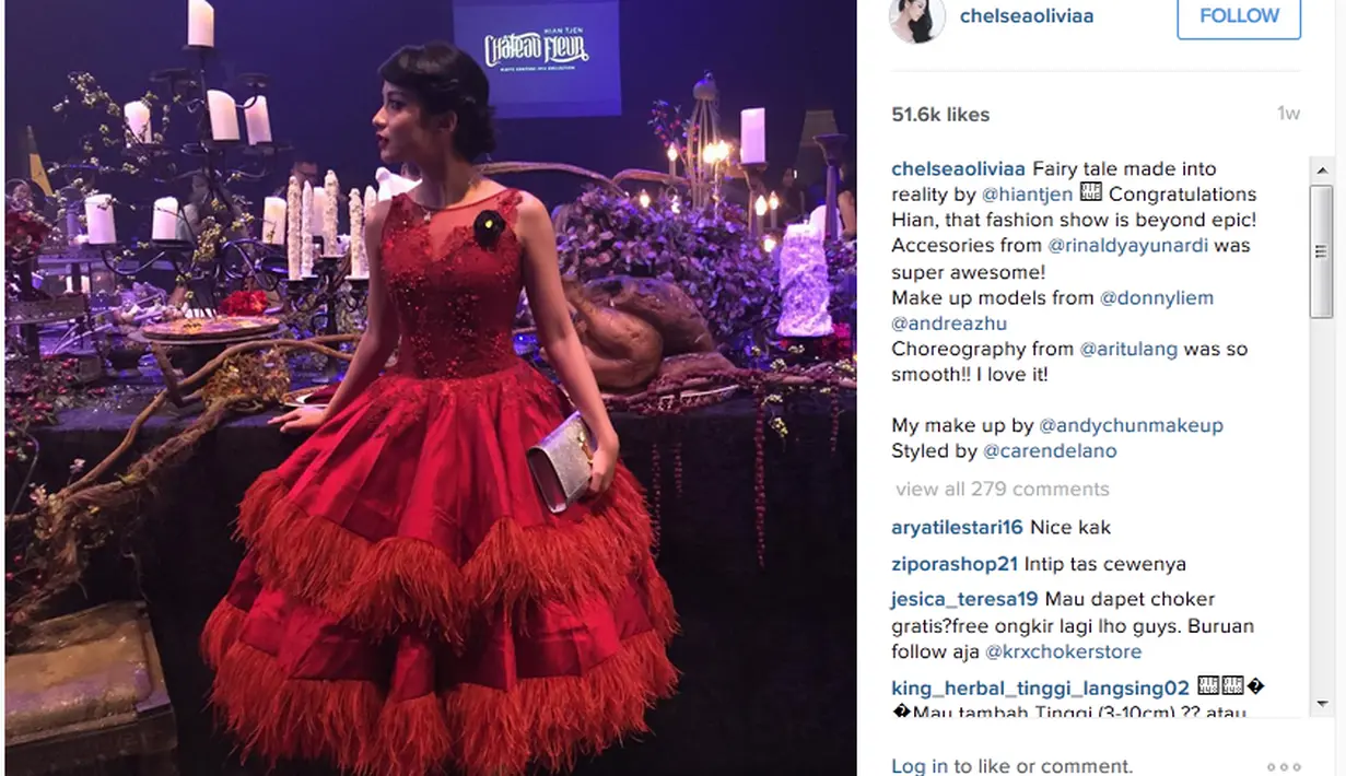 (via instagram/@chelseaoliviaa)