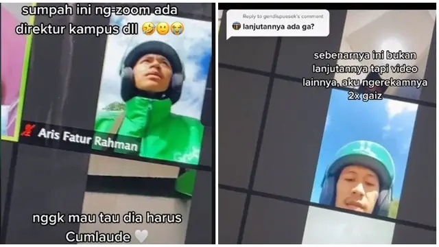 Video Mahasiswa Ketahuan Lagi Ngojek saat Kelas Online Ini Viral, Banjir Apresiasi