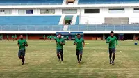 Timnas Indonesia menjalani TC di Stadion Maguwoharjo, Sleman, Jumat (21/10/2016) (Foto: Yanuar H/ Liputan6.com)
