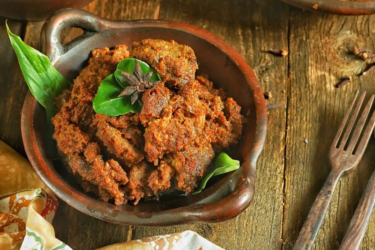 rendang daging ati ampela