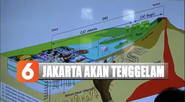 Penurunan permukaan tanah ini disebabkan penggunaan air tanah yang berlebih.