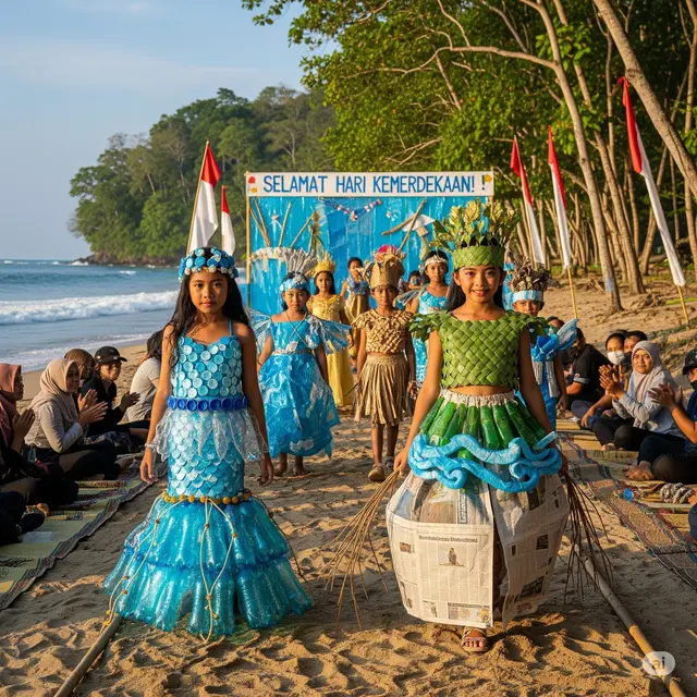 Lomba Fashion Show 17 Agustus Anak. Foto: Gemini