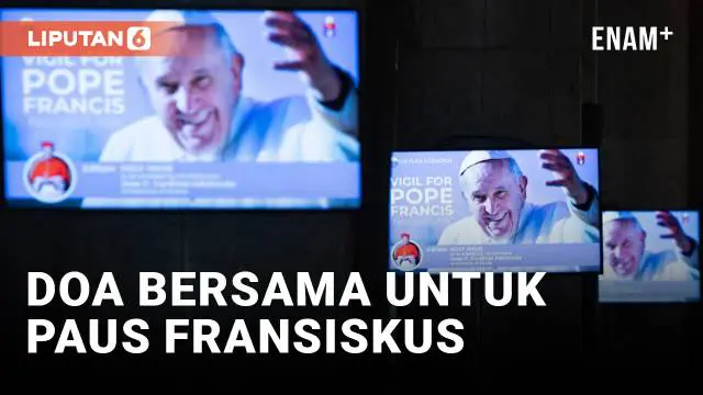 VIDEO: Umat Katolik Doa Bersama di Vatikan Setelah Paus Fransiskus Alami Krisis Pernapasan Baru