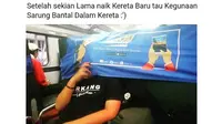 6 Kelakuan Kocak saat di Dalam Kereta Api Ini Bikin Ketawa (sumber: Instagram.com/ngakakkocak)