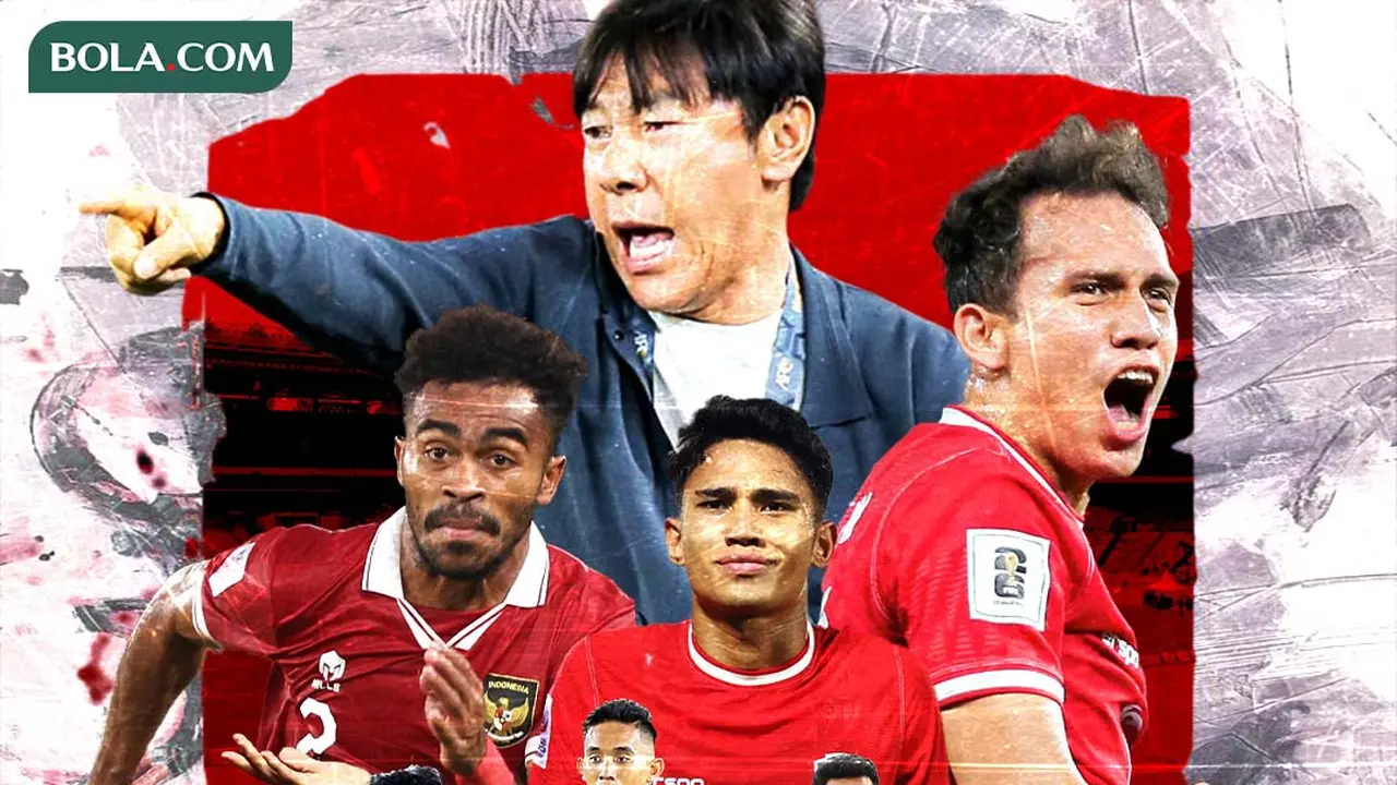 Timnas Indonesia - Ilustrasi Pemain Timnas Indonesia dan Shin Tae-yong