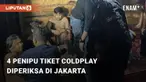 4 orang pelaku kasus penipuan pembelian tiket Coldplay diboyong ke Jakarta. Mereka akan menjalani pemeriksaan di Polda Metro Jaya