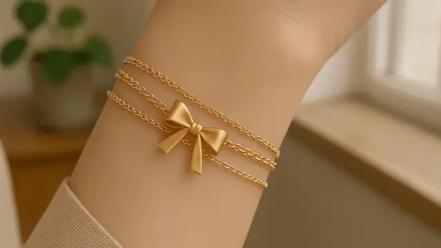 7 Model Gelang Rantai Pita yang Tren di 2025, Bikin Gaya Feminin Makin Anggun