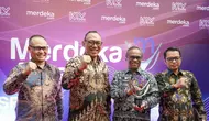 Wali Kota Cilegon Helldy Agustian mengucapkan terima kasih kepada tim Merdeka Awards atas apresiasi dan penghargaan