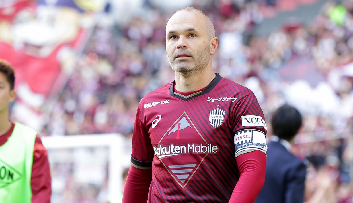 Andres Iniesta akan menjalani laga terakhirnya di J1 League saat Vissel Kobe menghadapi Hokkaido Consadole Sapporo, Sabtu (1/7/2023) pukul 17.00 WIB di Noevir Stadium Kobe. (Dok. J League)