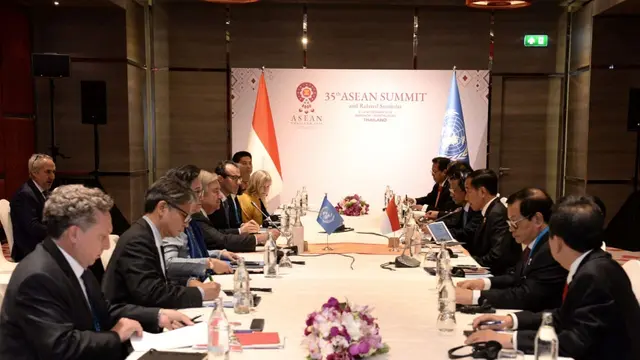 Pertemuan Presiden Jokowi dan Sekjen PBB