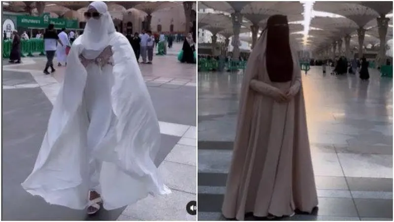Waria atau transgender diduga Isa Zega memakai hijab saat umroh. (Foto: mui.or.id)