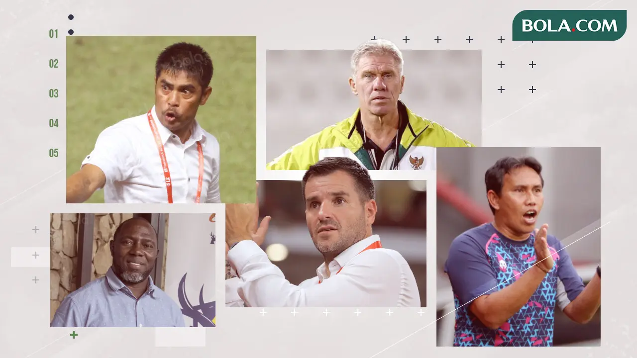 Bima Sakti, Simon McMenemy, Wim Rijsbergen, Nilmaizar, Jacksen F. Tiago