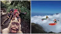 Editan Foto Saat Naik Gunung Ini Bikin Gagal Paham (sumber:Instagram/angga10jr dan worldoftheamazing)