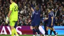 Pada menit ke-27, Paris Saint-Germain menggandakan keunggulan lewat aksi Nuno Mendes. (FRANCK FIFE/AFP)