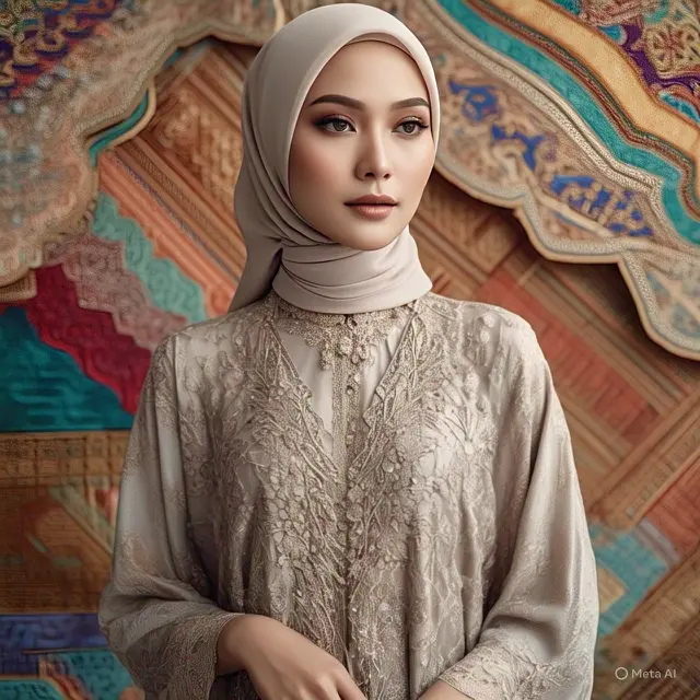 7 Model Kebaya Brokat Hijab 2025, Tampil Elegan dan Mewah