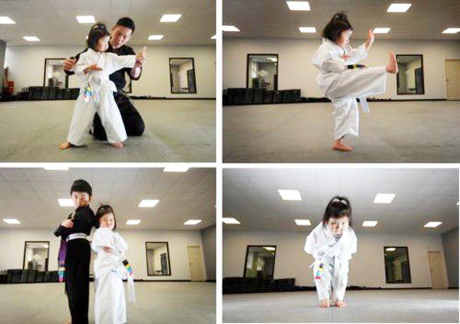 Sophie, saat berlatih karate | foto: copyright swns.com