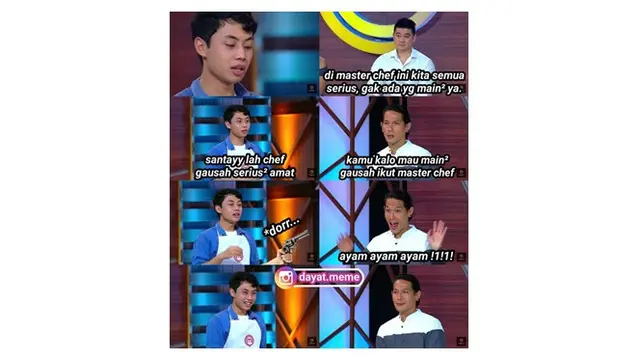 Meme Lucu saat Peserta Becandain Juri MasterChef Ini Bikin Tepuk Jidat