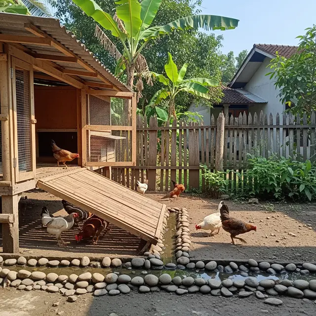 9 Desain Kandang Ayam Agar Kotoran Tidak Menumpuk, Bersih Bebas Bau