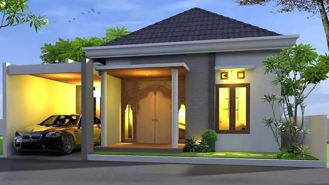Desain Rumah 5x2 dengan Aksen Klasik