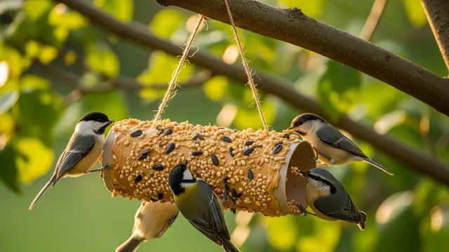 Tempat Makan Burung Sederhana