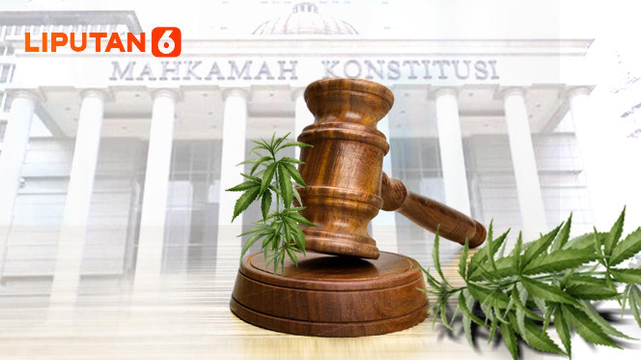 Banner Infografis MK Tolak Permohonan Ganja untuk Medis