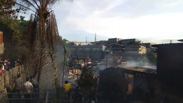Sisa kebakaran di Kelurahan Gudang, Bogor. (Liputan6.com/Achmad Sudarno)