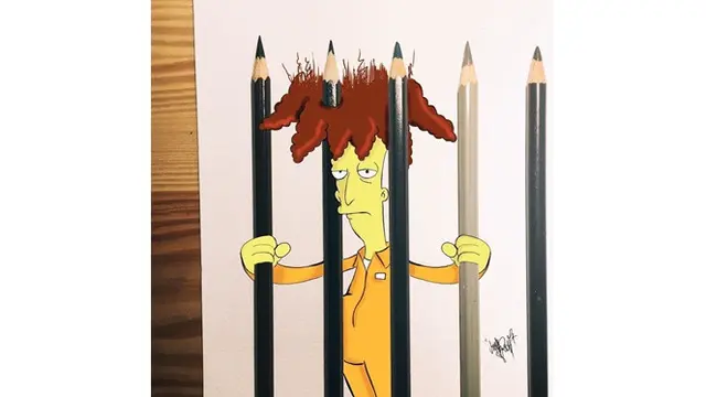 Pria Ini Bikin Ilusi Optik Padukan Gambar Pensil dengan Realita, 6 Hasilnya Bikin Takjub