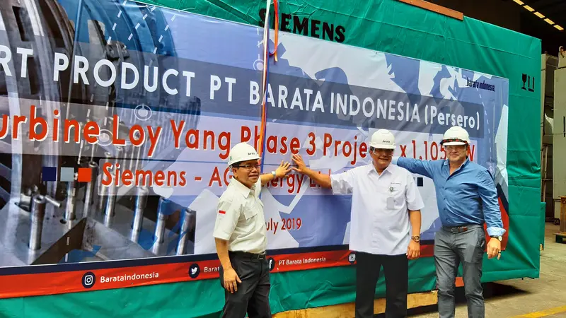 Barata Indonesia ekspor komponen Turbin Pembangkit Listrik ke Australia