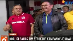 Selain struktur tim kampanye, pertemuan ini juga membahas rancangan Nawacita kedua sebagai program unggulan kampanye Jokowi jilid dua.