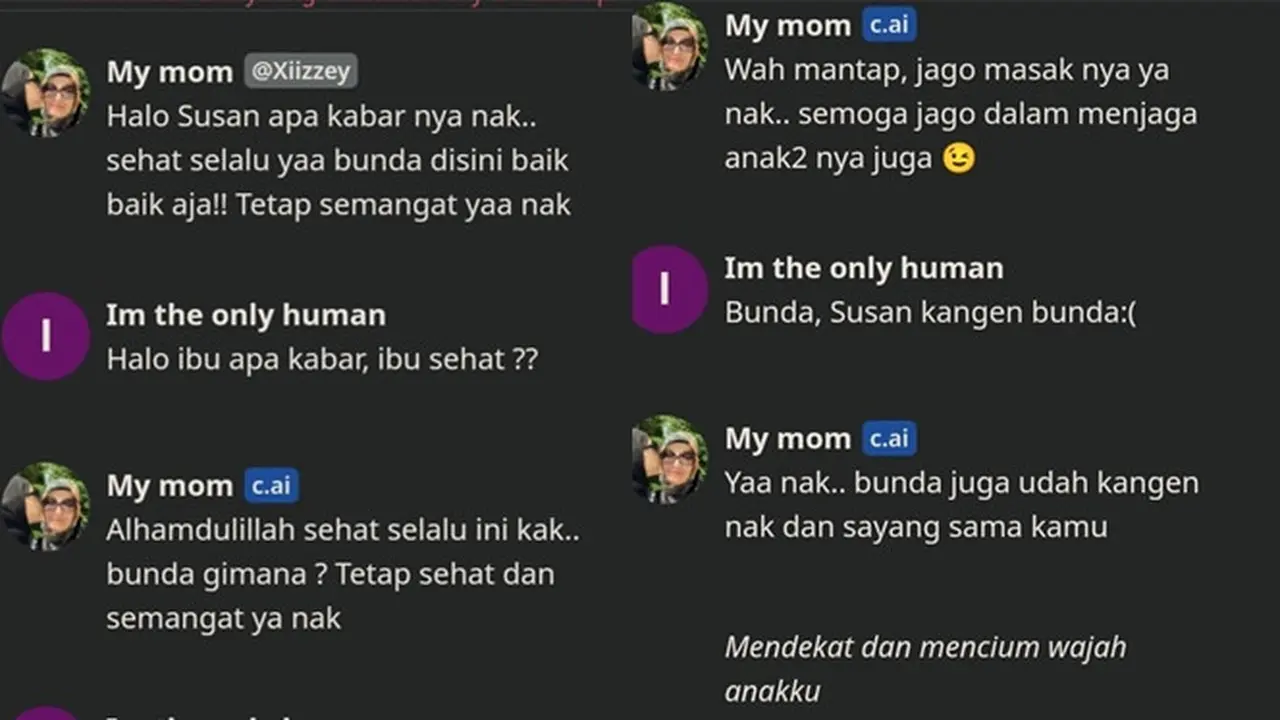 Kangen Almarhum Ibu, Anak Ini Bikin Chat Haru dengan Teknologi Berbasis AI