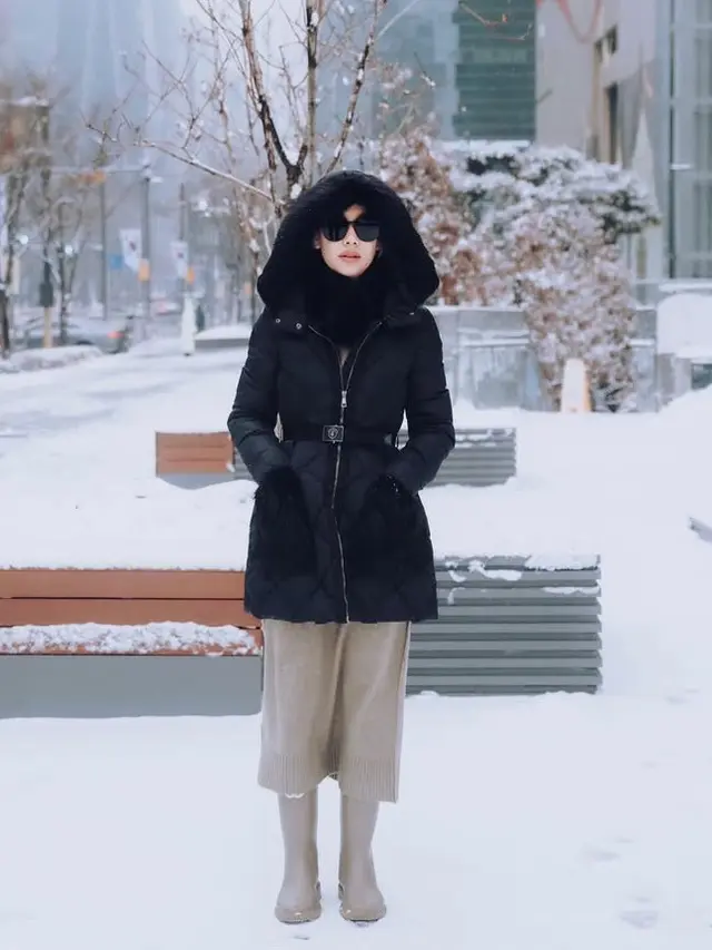 OOTD Bak Eonni Bunga Citra Lestari saat Liburan ke Korea. [@itsmebcl]