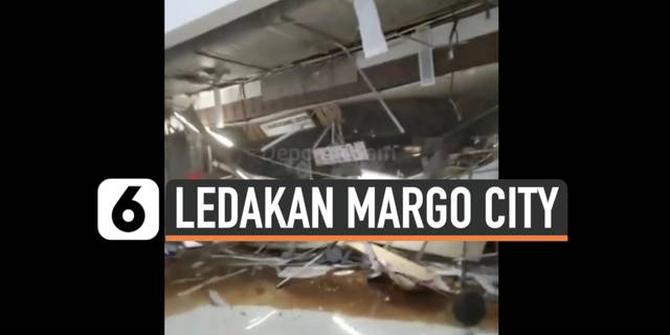 VIDEO: Ledakan Besar di Mal Margo City Depok, Tembok Hancur Berantakan!