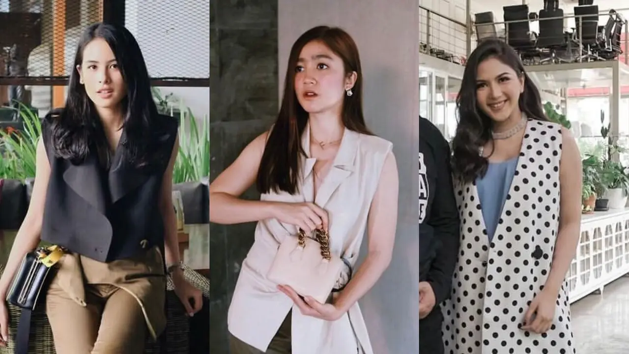 7 Ide Padu Padan Blazer Tanpa Lengan dari Maudy Ayunda hingga Febby Rastanty
