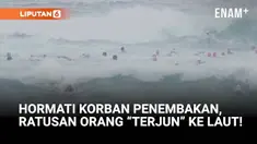 Sekitar 200 orang mengikuti aksi renang peringatan atau commemorative swim di Bondi Beach, Sydney, pada Rabu, sebagai bentuk penghormatan bagi para korban penembakan massal yang terjadi akhir pekan lalu.
