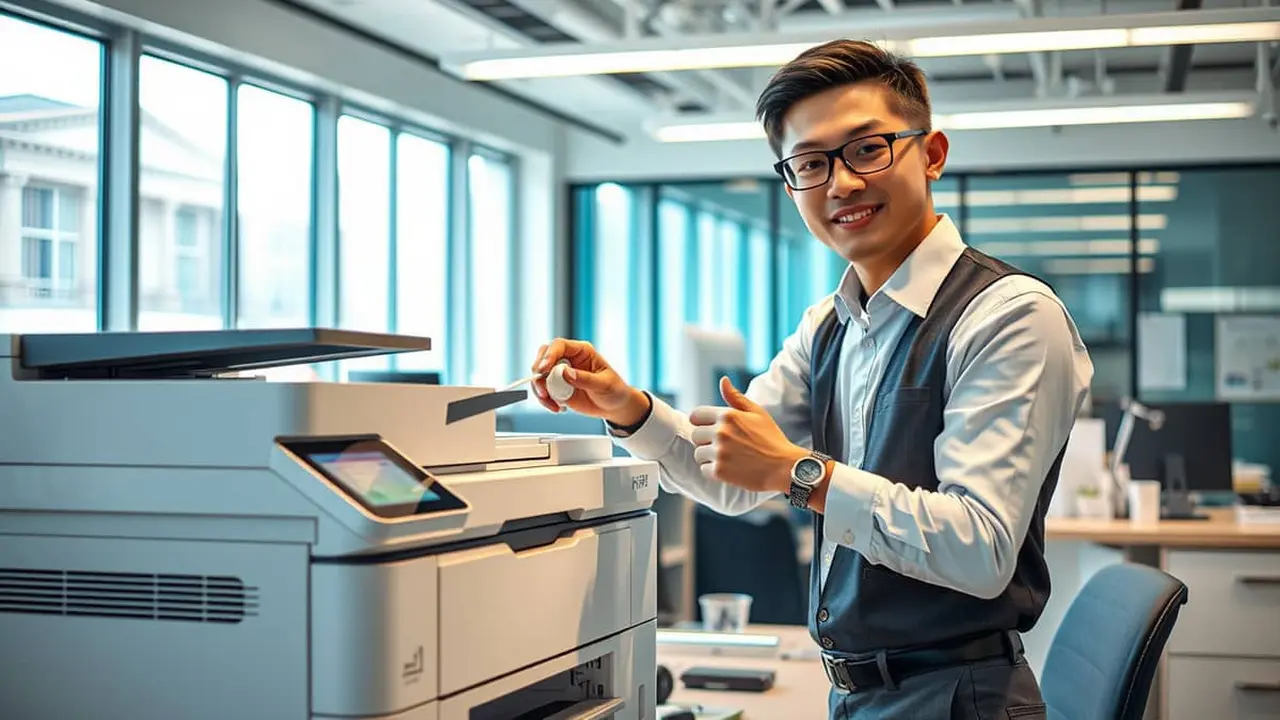 cara cleaning printer