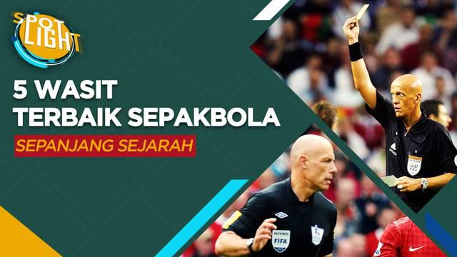 Berita video spotlight kali ini membahas tentang lima wasit sepak bola terbaik sepanjang sejarah, salah satunya ialah Pierluigi Collina.