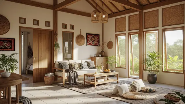 Desain Rumah Kampung Kecil Tapi Nyaman dan Tidak Panas Tanpa AC